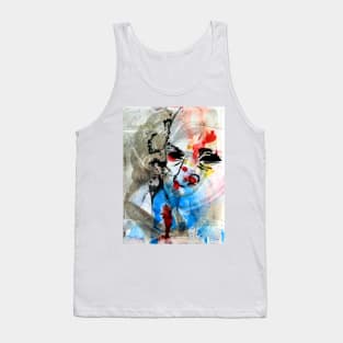 Abstract Ink Painting Portrait Tank Top